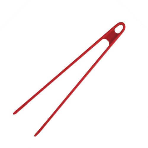 Vogue Silicone High Heat Tweezer Tongs Red - 290mm 11 1/4"