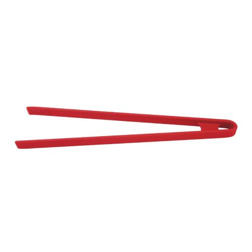 Vogue Silicone High Heat Tweezer Tongs Red - 290mm 11 1/4"