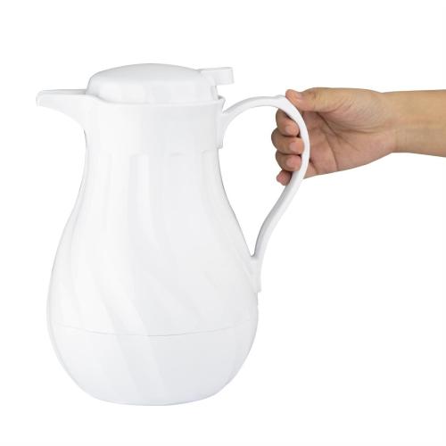 Olympia Insulated Swirl Jug White - 2Ltr 67.6fl oz