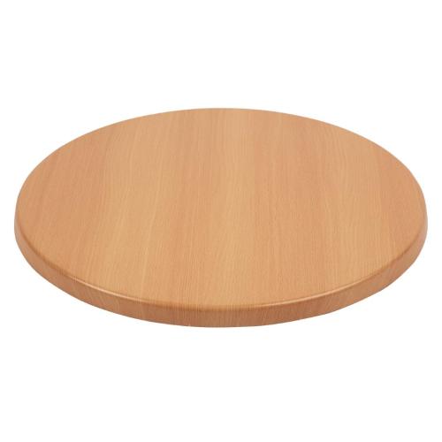 Bolero Round Table Top Beech Effect - 800mm
