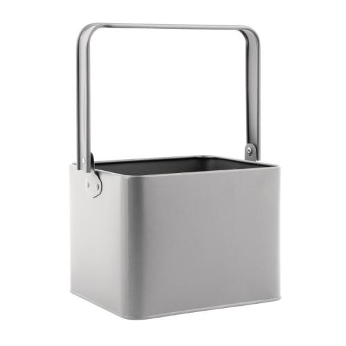 Olympia Galvanised Table Tidy Grey - 165x200x175mm