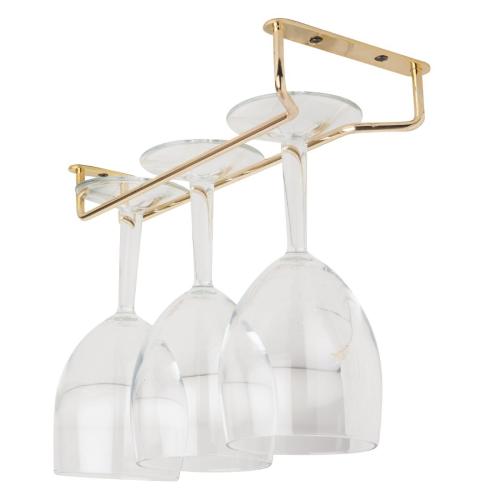 Stemware Rack Brass - 10"