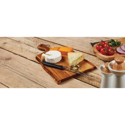 Olympia Acacia Wavy Edge Paddle Board Small - (75mm handle)