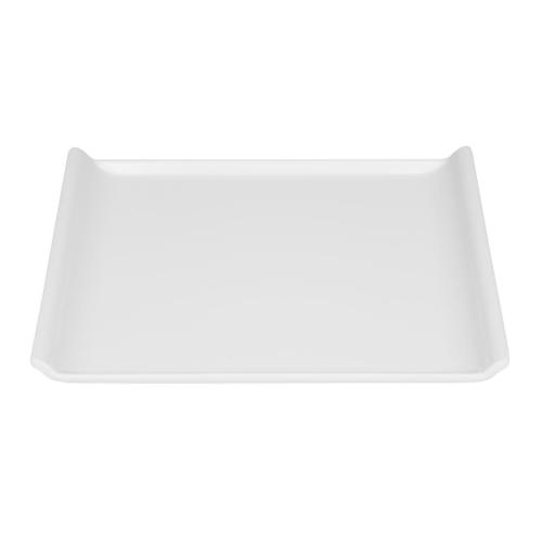 Olympia Kristallon Melamine Platter White - 300x250x25mm 11 4/5x 9 4/5x 1"