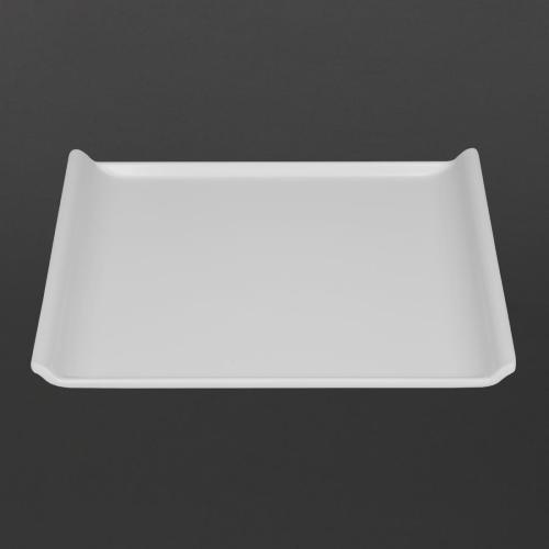 Olympia Kristallon Melamine Platter White - 300x250x25mm 11 4/5x 9 4/5x 1"