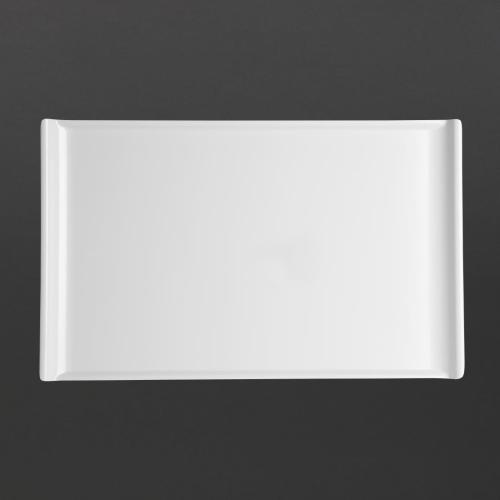 Olympia Kristallon Melamine Platter White - 530x330x25mm 20 9/10x 13x 1"