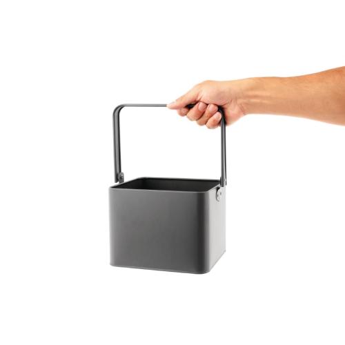 Olympia Galvanised Table Tidy Grey - 165x200x175mm