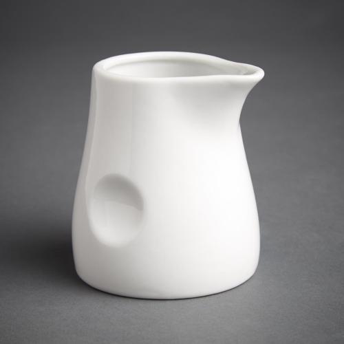 Olympia Whiteware Dimpled Milk Jug - 170ml 5 7/10fl oz (Box 6)