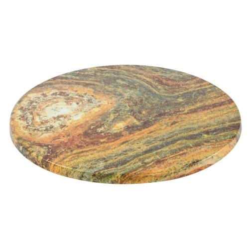 Werzalit Round 600mmTable Top Rusty 236 (B2B)