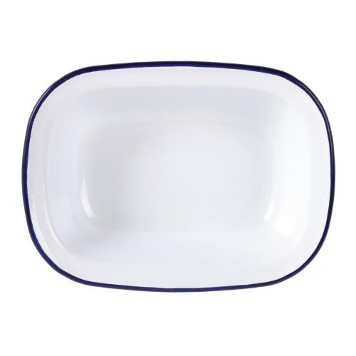 Olympia Enamel Rectangular Serving Dish - 280x195x55mm 11x 7 1/2x 2 1/4" (Box 6)