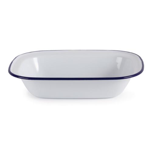Olympia Enamel Rectangular Serving Dish - 280x195x55mm 11x 7 1/2x 2 1/4" (Box 6)