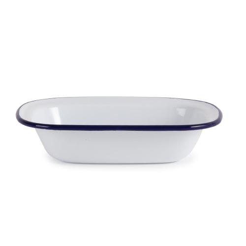 Olympia Enamel Rectangular Pie Dish - 180x130x40mm 7x 5 1/4x 2" (Box 6)