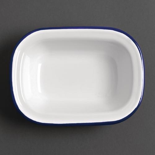 Olympia Enamel Rectangular Pie Dish - 180x130x40mm 7x 5 1/4x 2" (Box 6)