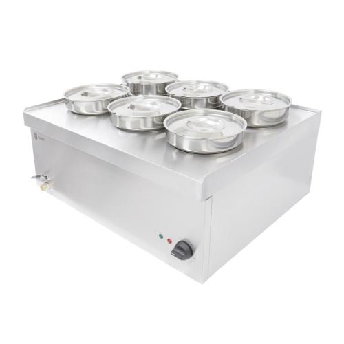 Parry 6 Pot Bain Marie Wet Heat 3kW (Direct)