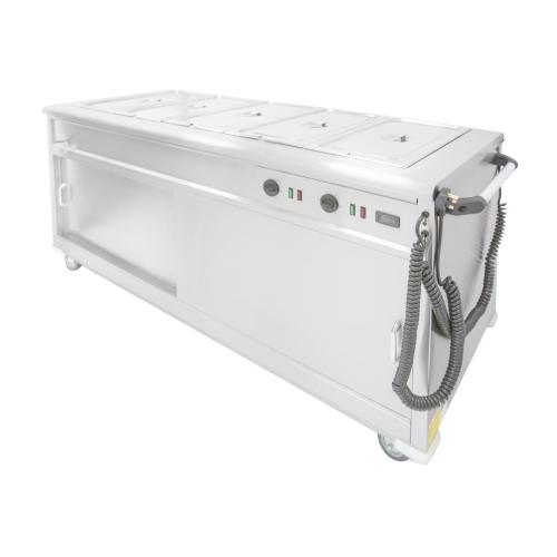 Parry Mobile Servery Wet/Dry Bain Marie Top 420 Plates 5kW (Direct)