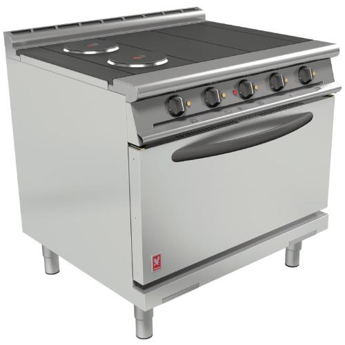 Falcon Dominator Plus 4 Hotplate Electric Oven Range with Drop Down Door(Direct)