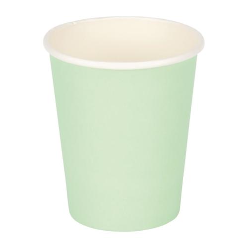 Fiesta Recyclable Hot Cup Single Wall Aqua 8oz (Sleeve 50)  FSC Mix
