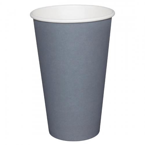 Fiesta Hot Cups Single Wall Charcoal - 228ml (8oz) (Sleeve 50)