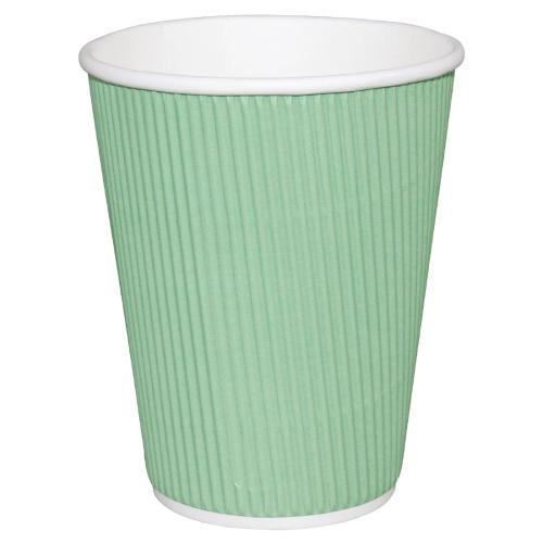 Fiesta Hot Cups Ripple Wall Aqua - 228ml (8oz) (Sleeve 25)