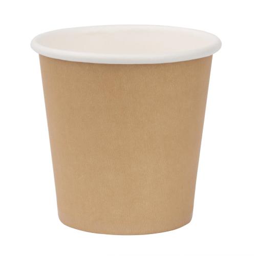 Fiesta Recyclable Hot Cup Single Wall Kraft 4oz (Box 1000)  FSC Mix