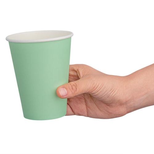 Fiesta Recyclable Hot Cup Single Wall Aqua 12oz (Sleeve 50)