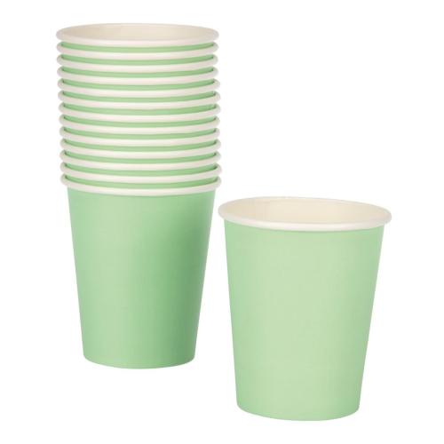 Fiesta Recyclable Hot Cup Single Wall Aqua 8oz (Box 1000)  FSC Mix