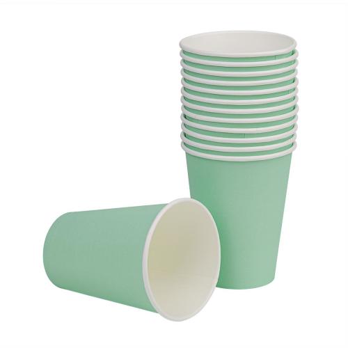 Fiesta Recyclable Hot Cup Single Wall Aqua 12oz (Box 1000)  FSC Mix