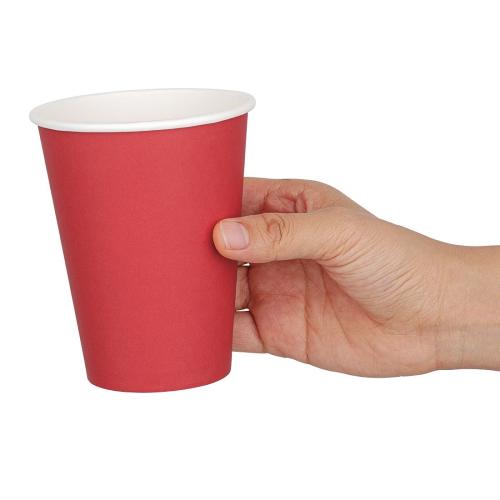 Fiesta Recyclable Hot Cup Single Wall Red 12oz (Sleeve 50)  FSC Mix