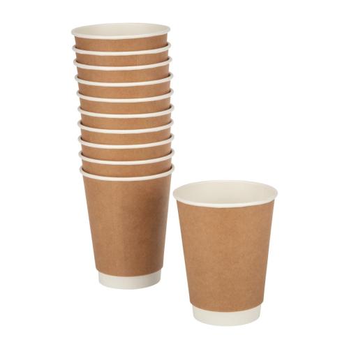 Fiesta Recyclable Hot Cup Double Wall Kraft 12oz (Sleeve 25)
