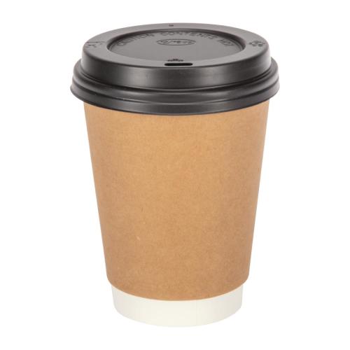 Fiesta Recyclable Hot Cup Double Wall Kraft 12oz (Sleeve 25)