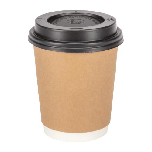 Fiesta Recyclable Hot Cup Double Wall Kraft 8oz (Box 500)