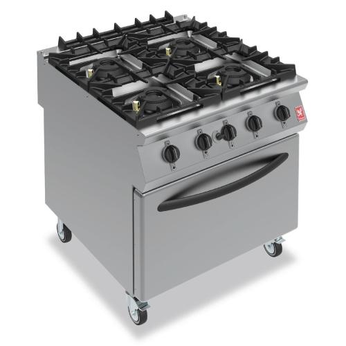 Falcon F900 4 Burner Oven Range On Castors Natural Gas (Direct)