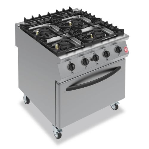 Falcon F900 4 Burner Oven Range On Castors Natural Gas (Direct)