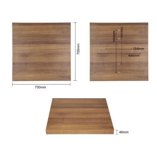 Bolero Table Top Square  - Rustic Oak - 48x700mm
