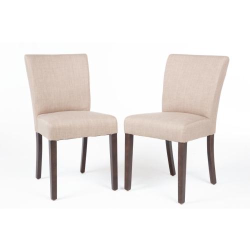 Bolero Contemporary Dining Chair Natural (Pack 2)