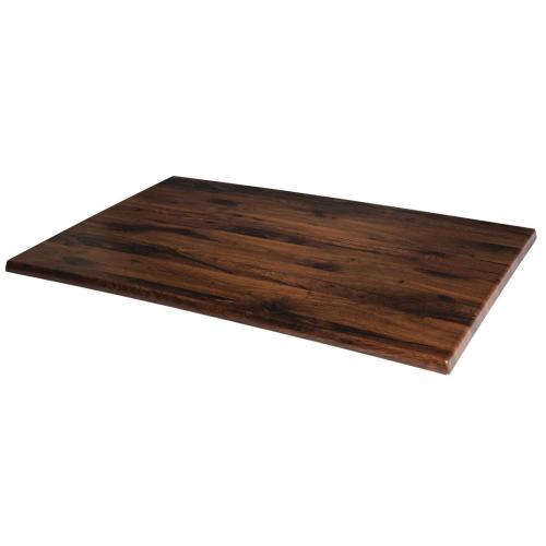 Werzalit Rectangular Table Top Antique Oak Effect 316 - 1100x700mm