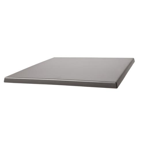 Werzalit Table Top Square Dark Grey 420 - 700mm (B2B)
