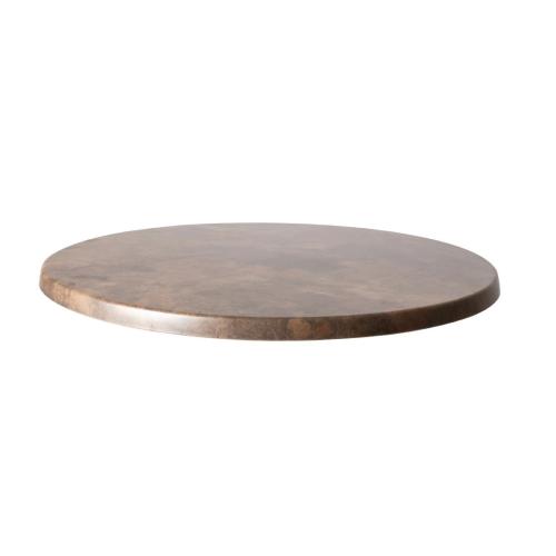Werzalit Round Table Top Rust Brown 223 - 700mm (B2B)