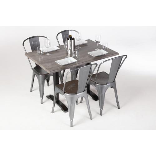 Werzalit Table Top Ponderosa Grey Rectangular 179)- 1100x700mm