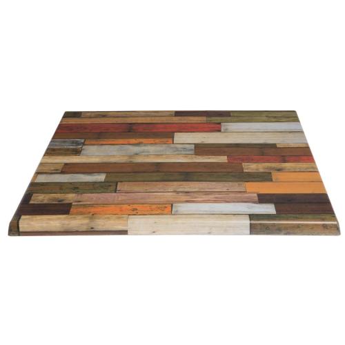 Werzalit Square 700mm Table Top (Blanchas Red 266) (B2B)