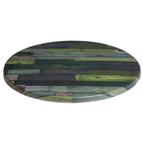 Werzalit Round 800mm Table Top (Blanchas Green 267) (B2B)