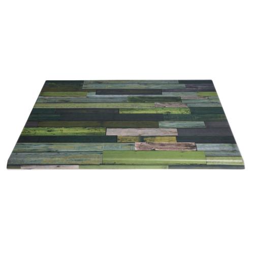 Werzalit Square Table Top Blanchas Green 267 - 600mm (B2B)