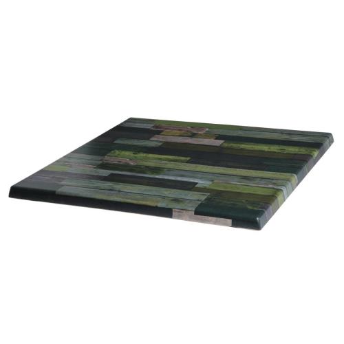 Werzalit Square Table Top Blanchas Green 267 - 600mm (B2B)