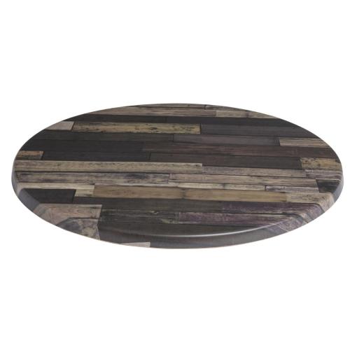 Werzalit Round 800mm Table Top (Blanchas Brown 268) (B2B)