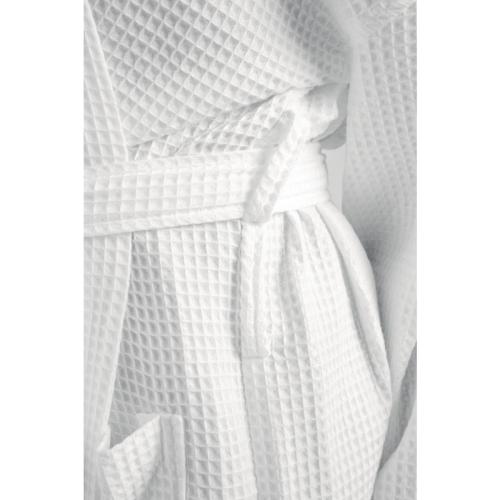Essentials Honeycomb Bathrobes White - Large