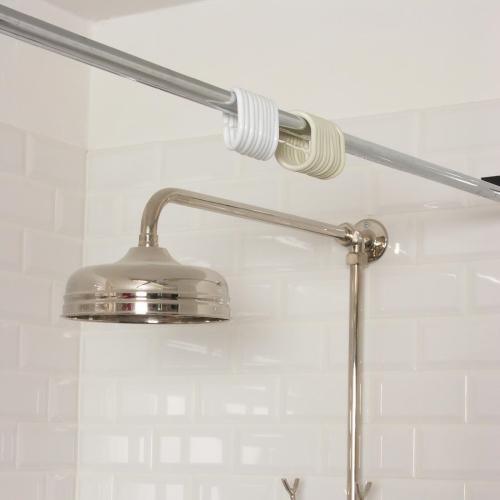 Essentials May Shower Curtain Ring White (Pack of 12)