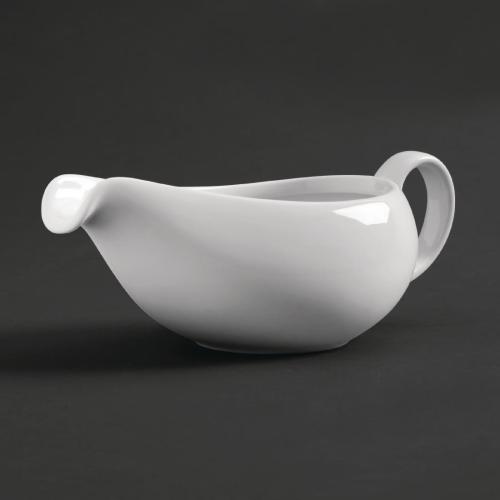 Royal Porcelain Classic Gravy Boat White - 380ml 13.4oz (Box 2)