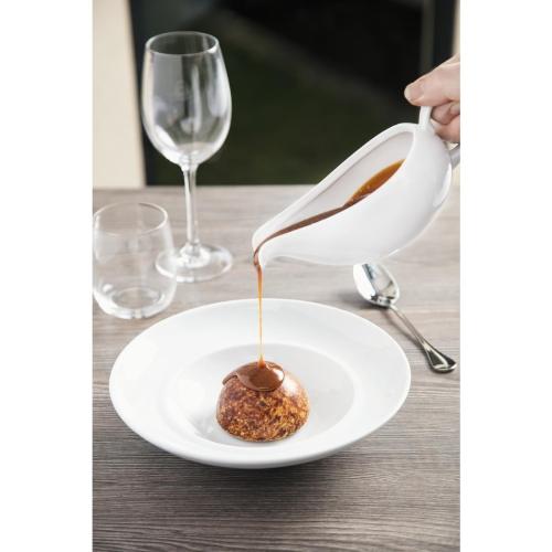 Royal Porcelain Classic Gravy Boat White - 380ml 13.4oz (Box 2)