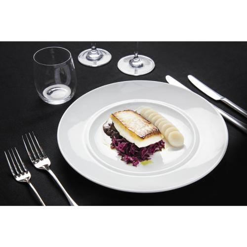 Royal Porcelain Classic Inner Rim Plate White - 230mm 9" (Box 12)