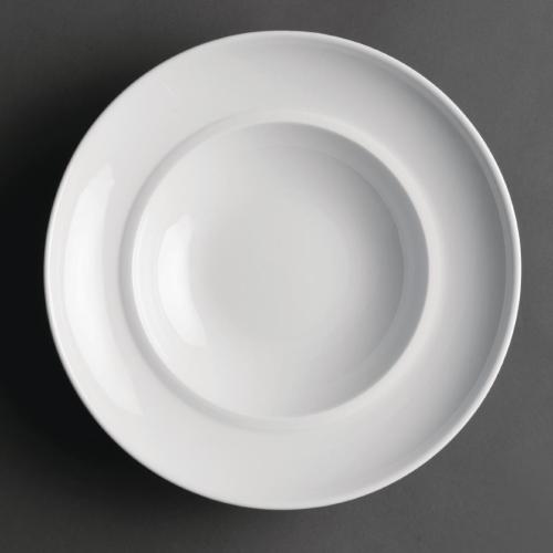 Royal Porcelain Classic Inner Rim Bowl White - 230mm 9" (Box 12)